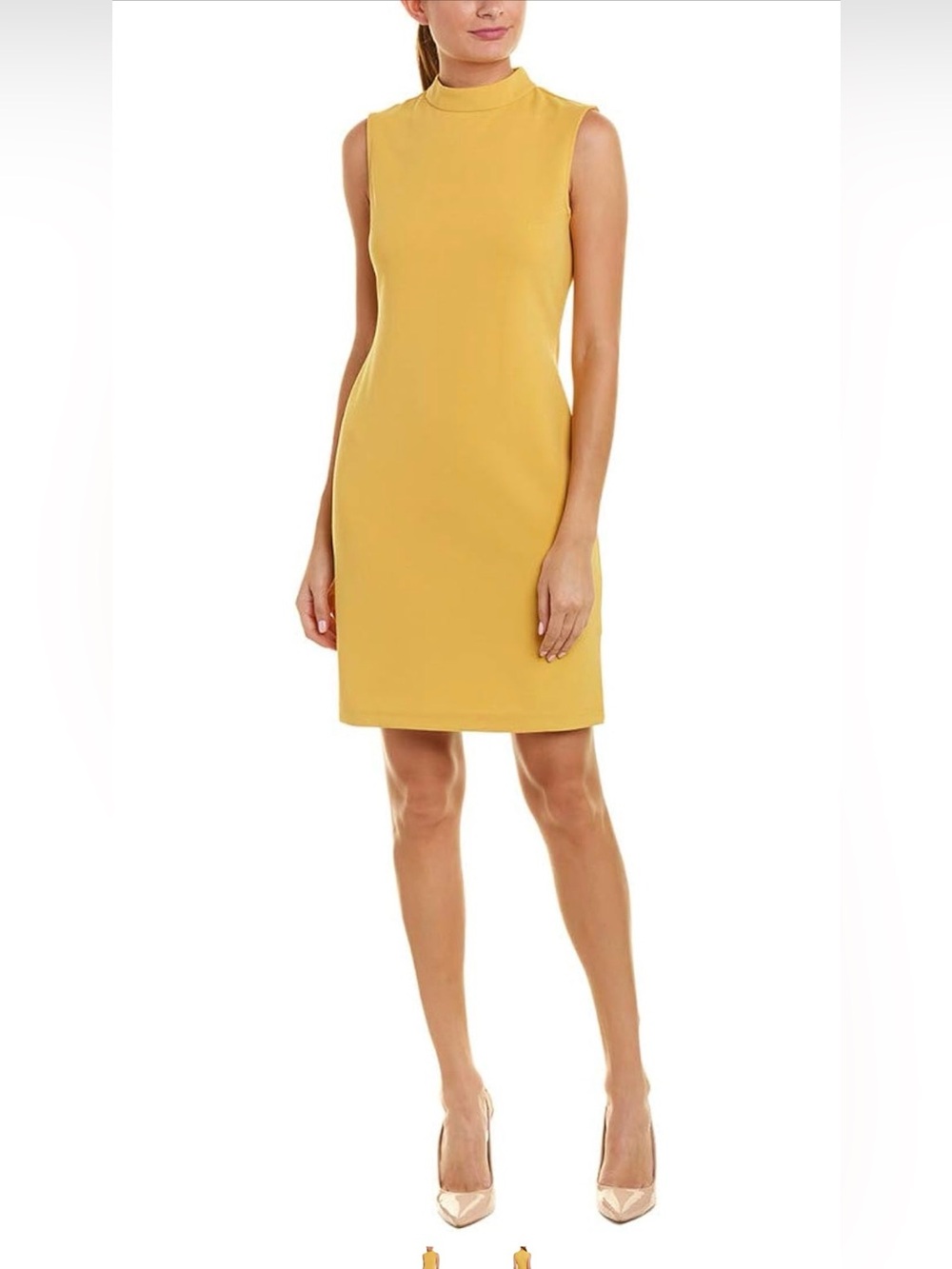 Sharagano Women's Mock Neck Dress